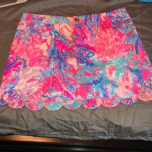 Lilly Pulitzer- Colette scallop hem skort